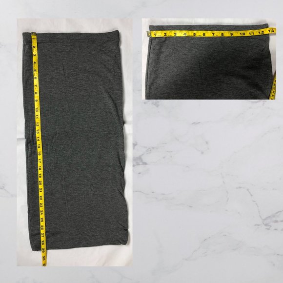 4/$20 🔵 NWOT Leith Double Layered Tube Skirt Gray Small - Picture 4 of 4
